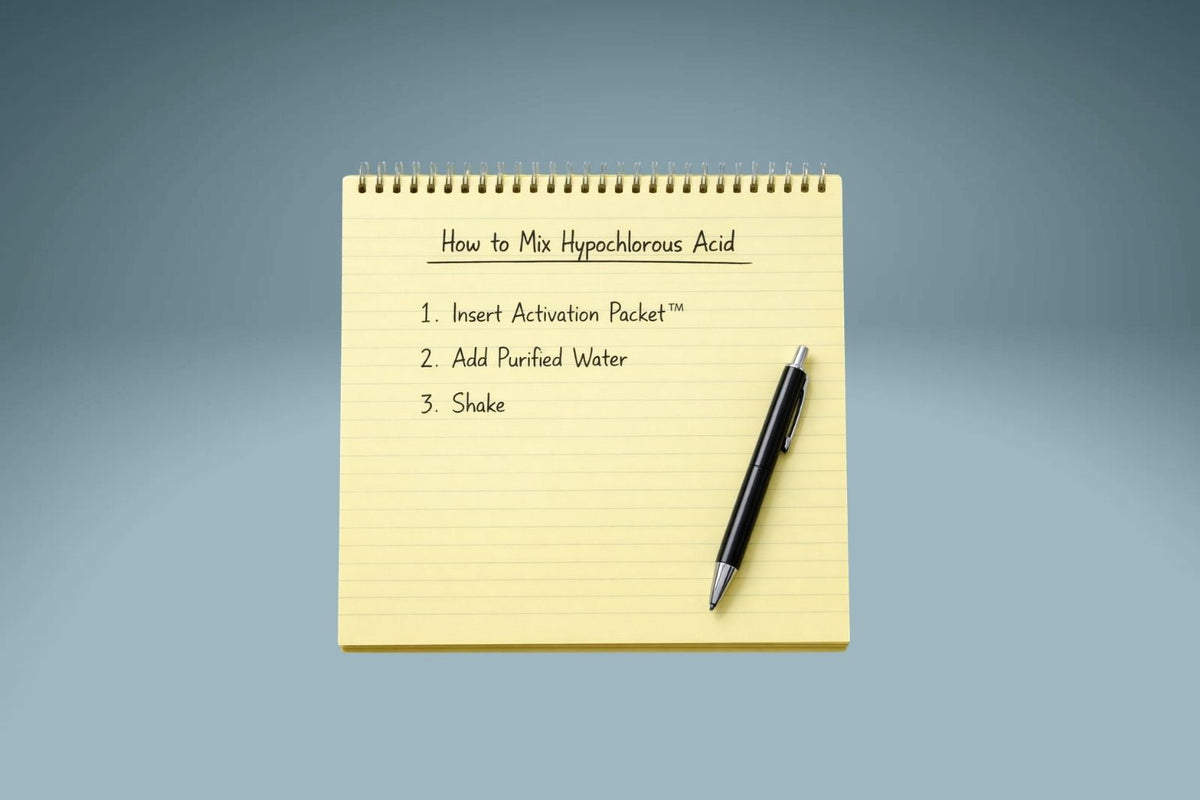 How to Mix and Store Hypochlorous Acid (HOCl)