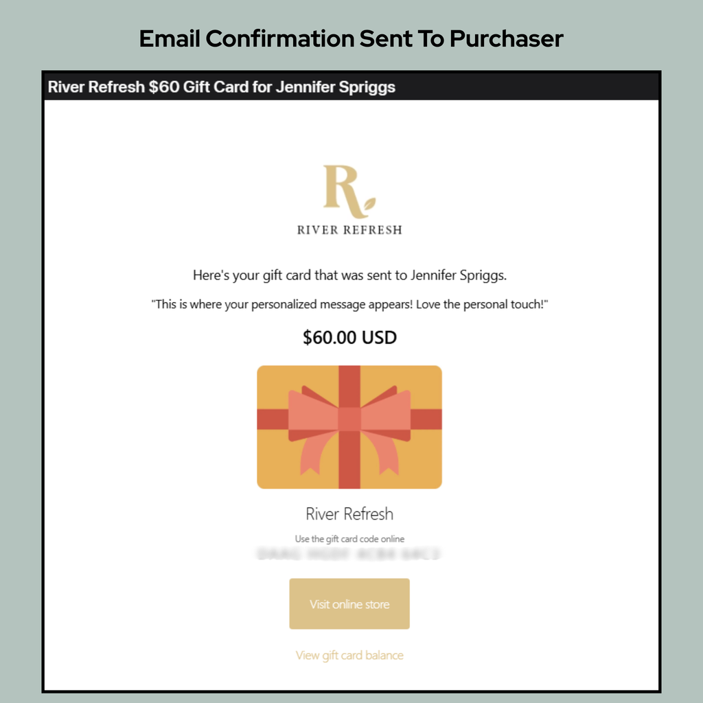 River Refresh Digital Gift Card