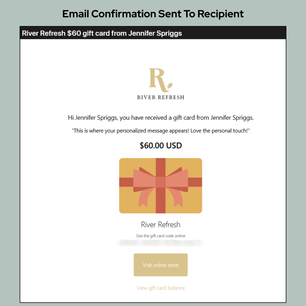 River Refresh Digital Gift Card