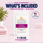 River Refresh Hypochlorous Acid Spray Facial Cleanser Refill with one 16 oz Activation Packet for one fresh activation.