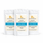 River Refresh Hypochlorous Acid Oral Rinse 48oz refill kit with three 16oz white stand-up pouches arranged in a row against a clean white background.